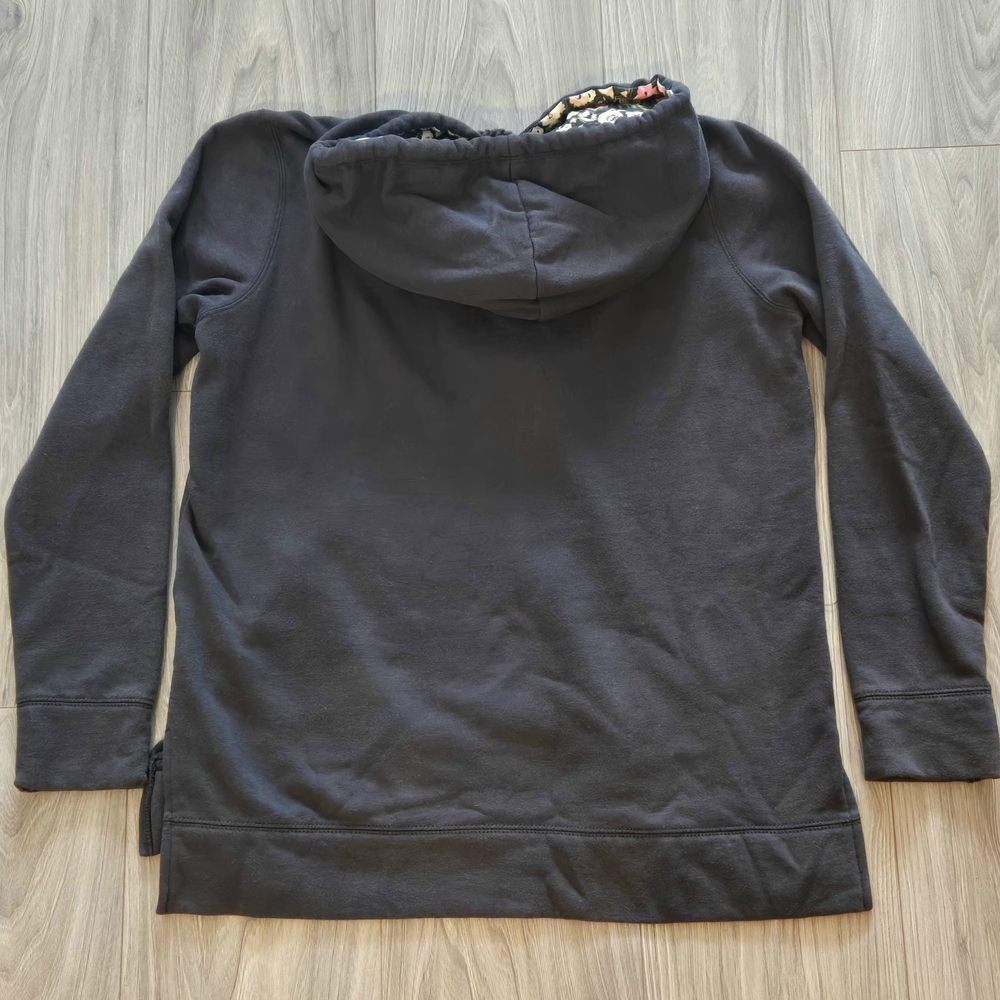 Billabong Hoodie Women's XL (Fits like a Large) Black / Floral Multicolor RARE - Picture 5 of 7
